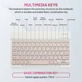 thumbnail image 5 of RHEA- Bluetooth Keyboard And Mouse Combo Rechargeable Portable Wireless Keyboard Mouse, 5 of 6