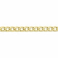 thumbnail image 3 of 10K Yellow Gold 5.25mm Semi-Solid Curb Link Chain (18 X 5.25) Made In South Africa 10bc108-18, 3 of 5