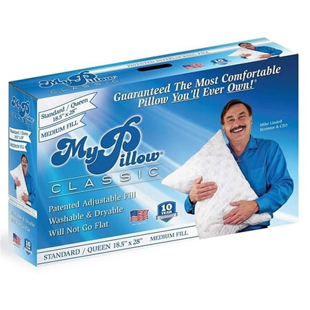 My Pillow As Seen On TV Classic Standard & Queen Medium Fill Bed Pillow