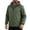 #Army Green, variant on Fanshiluo Men's Hooded Full‑Zip Windbreaker Jacket, Lightweight Long Sleeve Water‑Resistant Casual Outerwear Coat for Men,L,Big and Tall Men