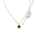thumbnail image 3 of Jewelry VerPetridure Ladies Multicolor Love Necklace Crystal Clavicle Chain Pendant, 3 of 3