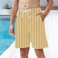 thumbnail image 4 of Fesfesfes Boys Quick Dry Swim Trunks for Summer Beach Vacation Outdoor Sports with Pockets Comfortable Casual Board Shorts for Kids and Youth(Yellow#2,4-5 Years), 4 of 8