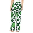 thumbnail image 3 of Bingfone Pajamas For Women,Leopard Print St. Patrick'S Day Pajama Pants With Pockets-X-Large, 3 of 9
