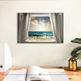 thumbnail image 3 of Elephant Stock Vitamin Sea Window Wall Art - Horizontal Canvas Wall Art - Living Room Wall Decor - Beach Canvas - Teal And Blue Decor - 12" x 8", 3 of 8