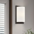 thumbnail image 3 of Livex Lighting 11" 1-Light Contemporary Metal ADA Wall Sconce in Bronze, 3 of 9
