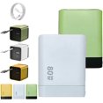 thumbnail image 1 of Chargeur GaN 3 en 1, Module de Charge Rapide Max 80 W Extensible avec Câble Type‐C et 2 Ports USB, Chargeurs de Téléphone Rétractables Prise Murale, Charge Rapide à Trois Ports, pour Téléphone et Ordinateurs Portables (Blanc+vert), 1 of 8