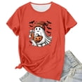 thumbnail image 3 of Rhuody Womens Halloween Tshirt Short Sleeve Tee Graphic Prints O Neck Hallowmas Tops Basic Fall Clothing 3Xl Red, 3 of 3