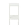 thumbnail image 6 of Costaelm Paradise 36" Outdoor Adirondack HDPE 2-Tier Patio Side Table, White, 6 of 14