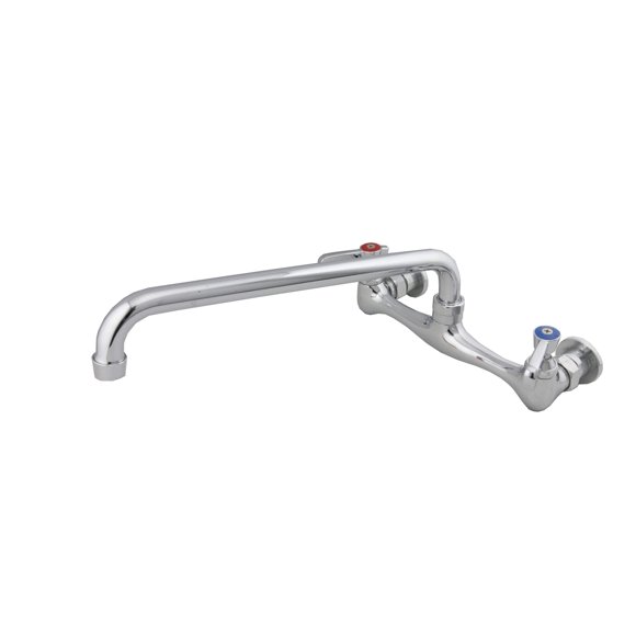 AA Faucet 8" Wall Mount Commercial Compartment Sink Faucet with 14" Swivel Spout for Restaurant Kitchen, NSF Approved