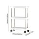 thumbnail image 3 of Estante Organizador Móvil de Tres Niveles para Rincones | Estante Organizador Multinivel con Poleas | Plástico Grueso | para Rincones de Cocina y Baño | Blanco | 37 X 13 X 60 Cm | 1 Unidad, 3 of 6