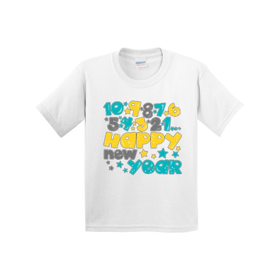 Inktastic Happy New Year Countdown Youth T-Shirt