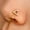 Gold, variant on Nose Ring Diamond Triangle Nose Ring Faux Fake Nose Septum Rings Non Pierced Clip on Nose Hoop Ring