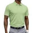 thumbnail image 2 of CCRFTGI Polo Shirts for men Casual Short Sleeve Golf Shirt Quick Dry Athletic T-Shirt Moisture Wicking Shirt Mint Green M, 2 of 5