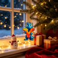 thumbnail image 5 of Cute Christmas Tree Decorations Flat Printed Acrylic Christmas Hanging Ornaments, Lovely Pet Pendant with Hanging Rope for Xmas Party, Scratchproof Colorfast Holiday Decor and Gift for Animal Lovers, 5 of 6