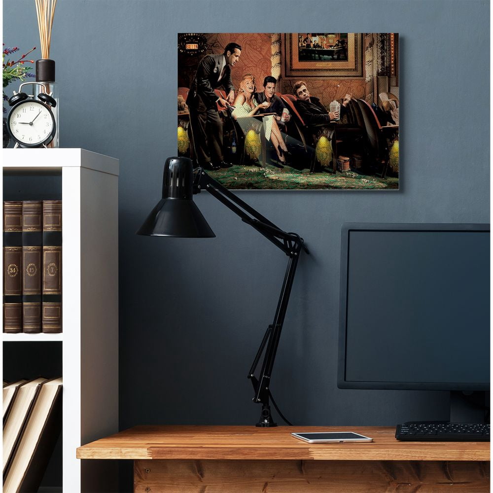 Stupell Industries Theater Show Vintage Hollywood Movie Star Classic Illustration Canvas Wall Art by Jadei Graphics
