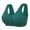 Green, variant on CFLVAEK Front Closure Bras for Women Plus Size Wireless Bralette Comfort Full Coverage Beauty Back Bra Breathable Push Up Brassiere Purple 36