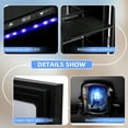 thumbnail image 4 of FREE VILLAGE 18L/0.6Cu.Ft Beverage Refrigerator Cooler 24 Can,Mini Fridge with Quiet Compressor,LED Light,Freestanding Small Fridge with Electronic Temperature Control for Home and Bar(40-61 ℉), 4 of 7