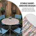 thumbnail image 5 of Easter Pink Fitted Tablecloth with Elastic Edged, Round Table Cloth for Dining Table, Cute Rabbits Spring Daisy Eggs Rustic Plants Waterproof Oil Proof Table Cover for Indoor Outdoor 36"-44", 5 of 8