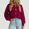 thumbnail image 2 of ASEIDFNSA Womens Oversized Cardigan Sweaters Chunky Knit Button Down V Neck Pockets Fall Casual, 2 of 4