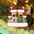 thumbnail image 3 of Árbol De Navidad Personalizado Con Familia De Renos, Ciervo, Santa, Familia, Alce, Vacaciones, Invierno, Tradición, Decoración De Regalo matsuzay HA042658-04, 3 of 6
