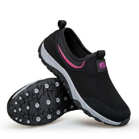 

Cathalem Womens Gymnastics Sneaker Couples Women s New Spring Flying Knit Slip On Casual Sports Shoes Sneaker Shoes for Women Hot Pink 8