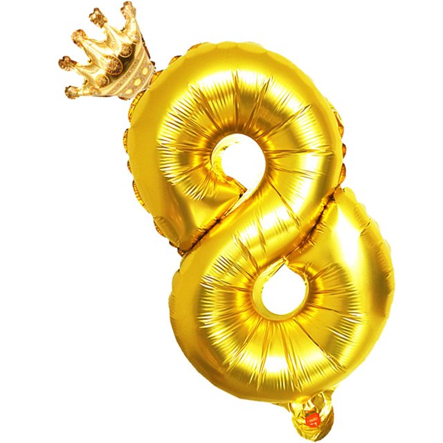 Números de Papel de con Decoración de de Cumpleaños, Adornos , Accesorios para fotografía de Recién Nacidos H Yotijar Globo de corona de número dorado