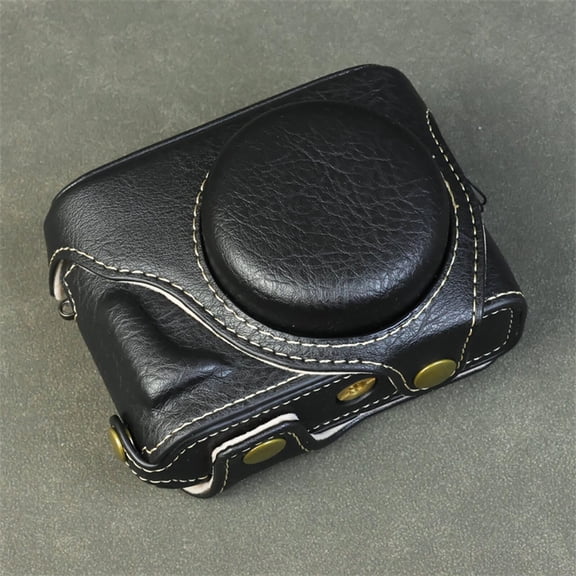 GadgetCom Replacement Camera Bag Compatible with Fujifilm X-Half X Half , PU Leather Protective Case Cover Shell With Strap