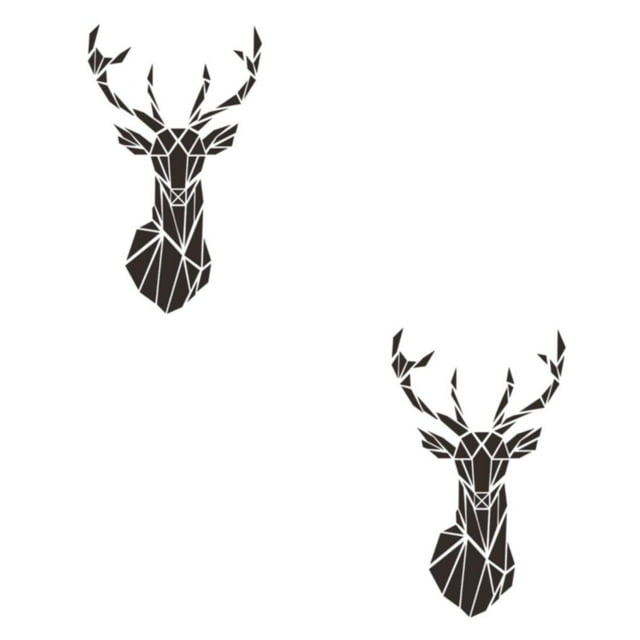 mmirethe Acrylic 3D Mirror Wall Stickers For Decorative Touch Multifunctional black L 2Set