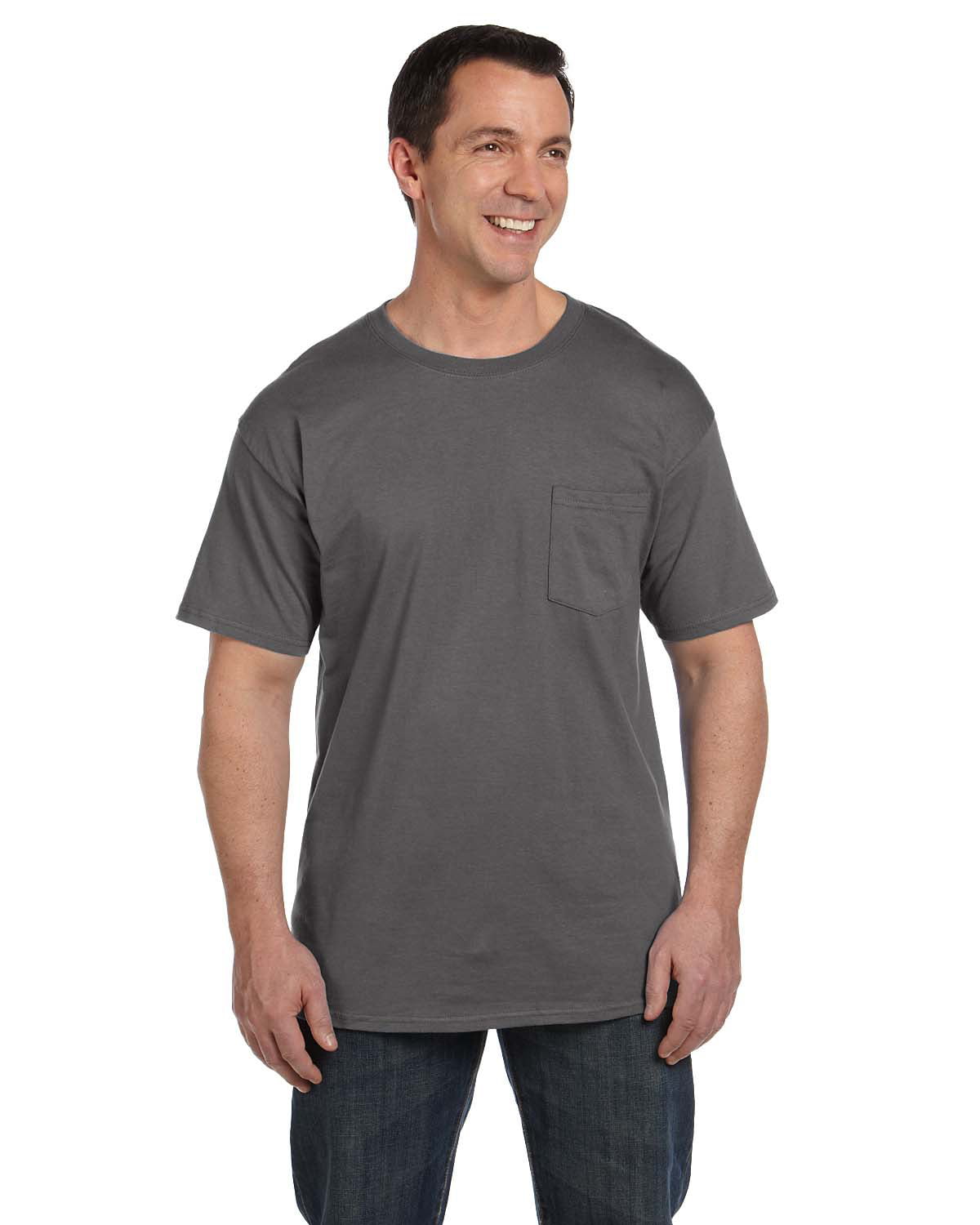 5190P Hanes Adult 6.1 oz Beefy-T with Pocket