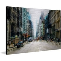 "Wide Avenue" Painting Print on Brushed Aluminum