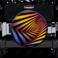 thumbnail image 1 of 3D Colorful Depth Print Spare Tire Cover Waterproof Tire Wheel Protector for Car Truck SUV Camper Trailer Rv, 1 of 5