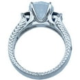 thumbnail image 3 of Plutus Brands Svetlana Sterling Silver Cubic Zirconia Couture Engagement Ring, 3 of 3