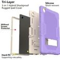 thumbnail image 4 of Galaxy Tab A8 (10.5") Case (SM-X200) - TECH CIRCLE Shockproof Kickstand Simple Rugged Case for 2022 Samsung Galaxy Tab A8 10.5-Inch Android Tablet, Purple, 4 of 6