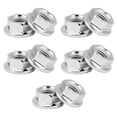 thumbnail image 1 of 10Pcs Hex Flange Nuts Assortment Kit, M10 x 1.25 Fine Thread  Flange Nuts Fastener, Serrated Flange Metric Hex Lock Nuts, 1 of 7