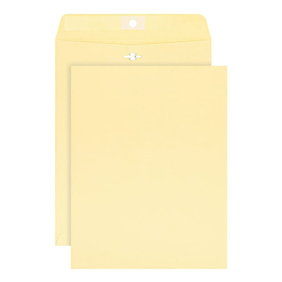 Office Depot Clasp Envelopes, 10in. x 13in., Manila, Box Of 100, 77497