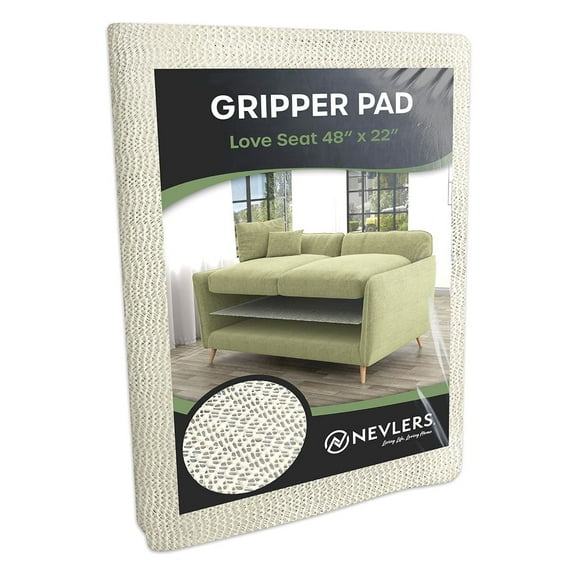 Nevlers Couch Cushion Grip Pad - Keep Couch Cushions from Sliding with this 22" x 48" Loveseat Non Slip Pad