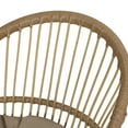 thumbnail image 5 of Noble House Outdoor Dining Chair - Wicker - Set of 2 - Light Brown, Beige and Matte Black, 5 of 8