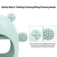 thumbnail image 4 of Baby Teething Toys, Silicone Baby Teether Toy for Infants 3+ Months, Never Drop Silicone Baby Mitten Teether for Soothing Teething Pain Relief, Baby Chew Toys for Sucking Needs, BPA Free, 4 of 9