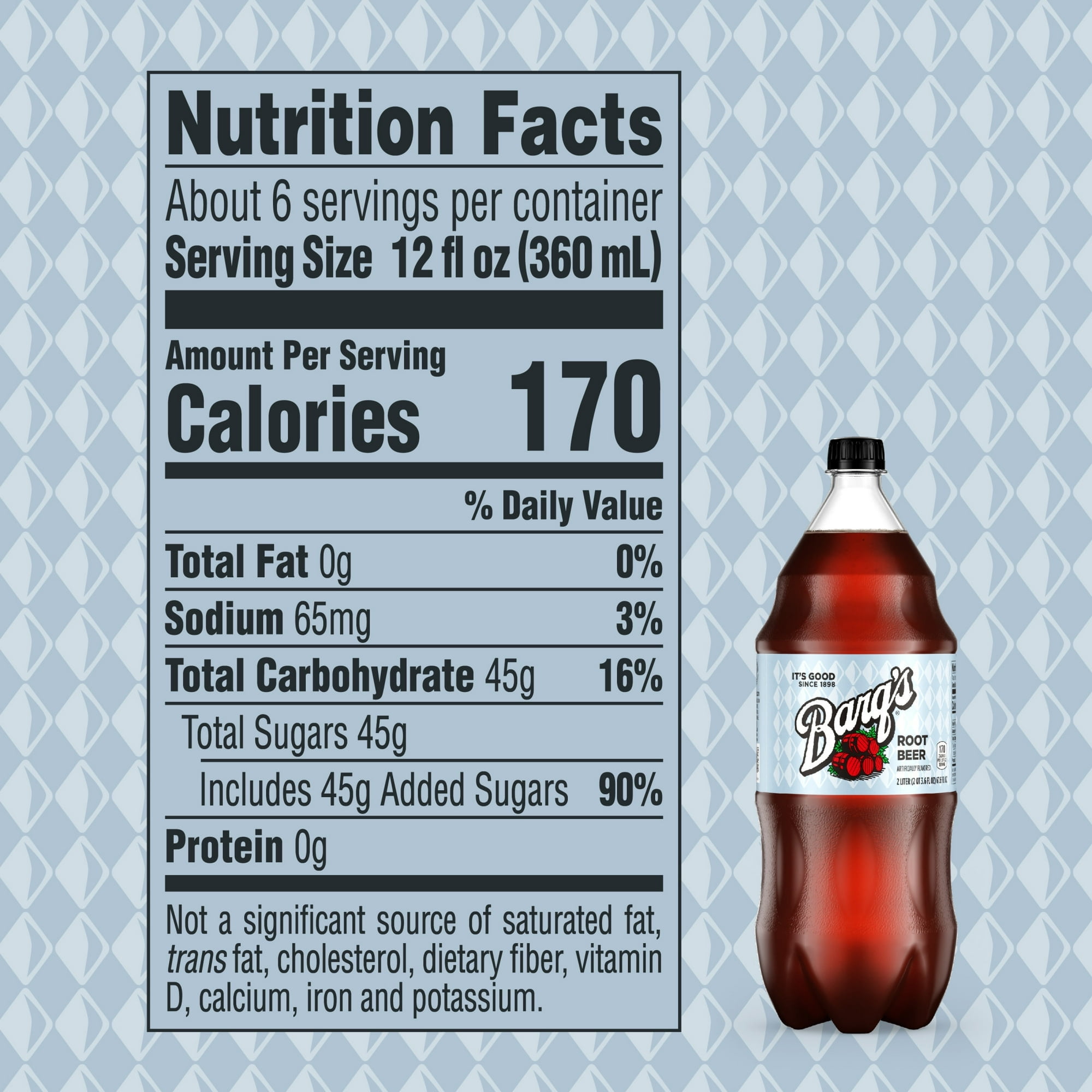 Barq's Root Beer Soda Pop, 2 Liter Bottle (Pack of 4)