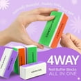 thumbnail image 3 of GMZW 4 Way Nail Buffer Block (6 pcs), plus 10 nail files ，used for nail polishing, 3 of 8