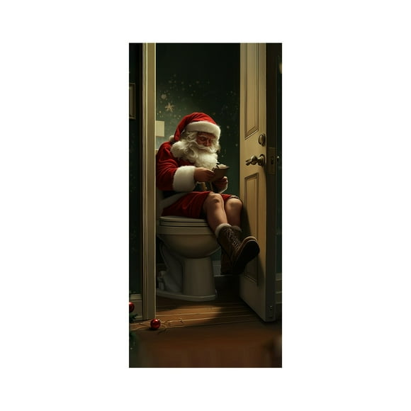 Christmas Party Door Curtain Decoration Tapestry Holiday Party Courtyard Door Front Door Curtain Tapestry Door Cover Christmas Decoration