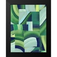 thumbnail image 2 of Popp, Grace 15x18 Black Modern Framed Museum Art Print Titled - Oceanic Patchwork I, 2 of 5