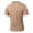 38# Khaki, variant on Men's V Neck T-Shirt Short Sleeve Slim Casual Top With Chest Pocket Summer Lightweight Tee Green S
