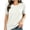 01-White, variant on Annhoo Womens Pajama Tops Lightweight Breathable Solid Color Crewneck Short Sleeve Shirts Sleepwear Clothes