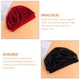 thumbnail image 5 of WEUVEB 3Pcs Elastic Sleep Caps Breathable Hair Protector Hat with Wide Band for Comfortable Night Use, 5 of 8