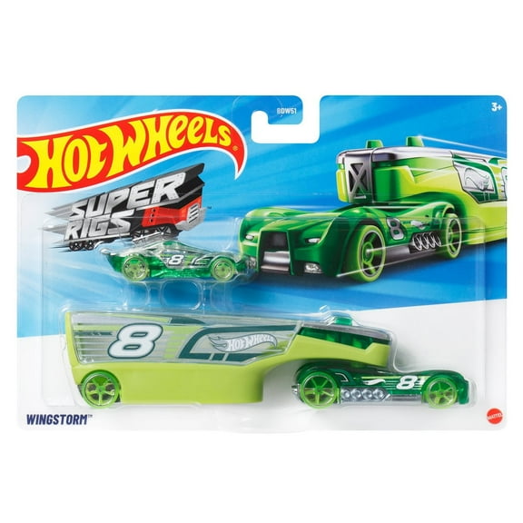 Hot Wheels Super Rigs Car and Truck Play Vehicles, Diecast Wingstorm