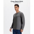 thumbnail image 2 of YeneSen Men's Long Sleeve T-Shirts 3 Pack, 100% Cotton Crew Neck Basic Tees, Soft Casual Shirts for Everyday Wear, Work and Layering, 2 of 6