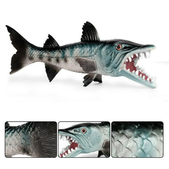 Kids Simulation Sharp Tooth Wolffish Toy Underwater Ocean Animal Model Home Decor