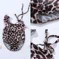 thumbnail image 1 of Traje de baño de bikini de leopardo para niña pequeña, traje de baño con volantes y vendaje, ropa de playa, 1 of 8