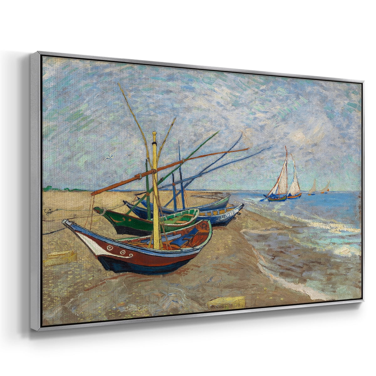 Vintage Landscape-CXLVIII By Wexford Home Framed in Silver Wood Gallery Wrapped Canvas 27 in. x 41 in.